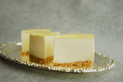 レモンレアチーズケーキカット